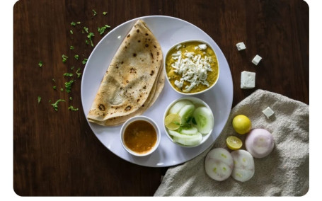 Paneer Tikka Masala 300Ml 2 Butter Roti Salad Butter Milk