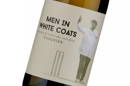 Mannen In Witte Jassen Viognier, Western Cape, Zuid-Afrika