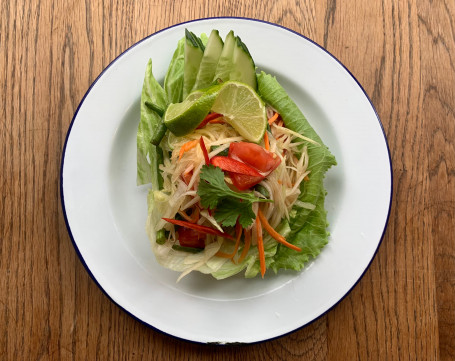 Green Papaya Salad (Slightly Hot