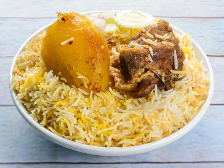 Mutton Biryani With Gravy/Raita