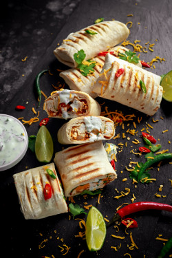 Grilled Halloumi Chicken Wrap