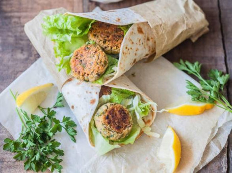 Falafel Wrap With Humus