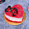 Red Velvet Cake Heart Shape (500 Grms)