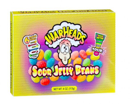 Warheads Sour Jelly Beans Theatre Box