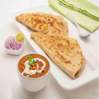 Matar Pyaz Paratha (2) Dal Makhani Monday Tiffin