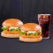 2 Paneer Delight Burgers Free Coke (S)