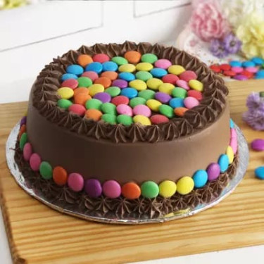 Chocho Gems Cake (Eggless)