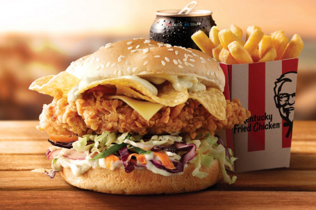 Zinger Crunch Burger-Handel; Combinatie