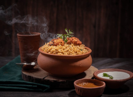 Hyderabadi Chicken Matka Biryani