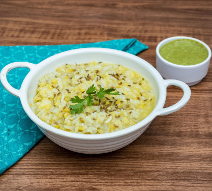 Moong Dal Onion Tadka Khichdi