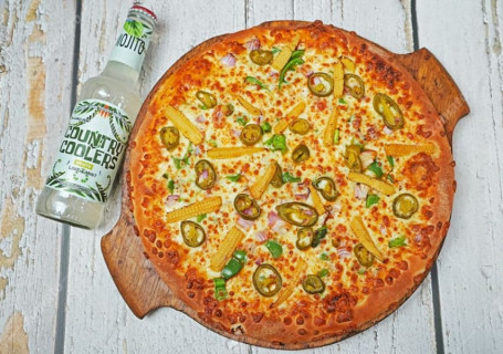 Classic Cheesy Pizza With Tandoori Paneer[R] Country Cooler[1]