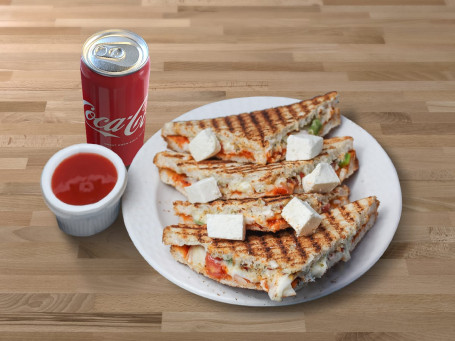 Paneer Tikka Grilled Sandwich Coke 300 Ml