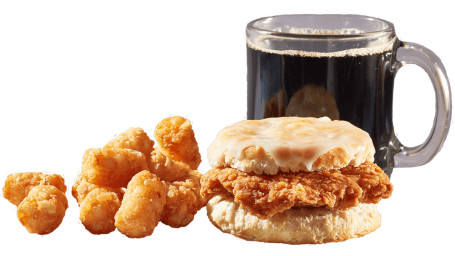 Donut-Geglazuurde Chik Biscuit Combo