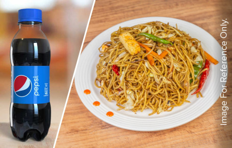 Veg Singapore Chow Mein Pepsi