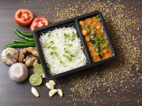 Chole Masala Steamed Rice