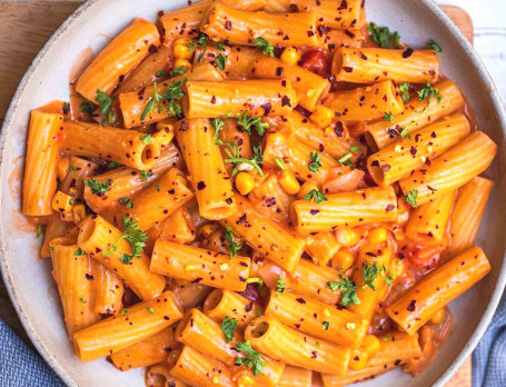 Corn Red Sauce Pasta