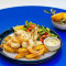 Prawn Cutlets, Chips And Salad