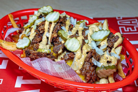 Vegan Cheese Burger Loaded Fries