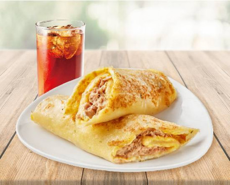 Wěi Yú Gemaakt Met Tonijn Ei Pannenkoek Roll