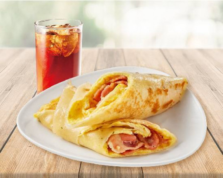 Maak Vervreemden Met Bacon Egg Pancake