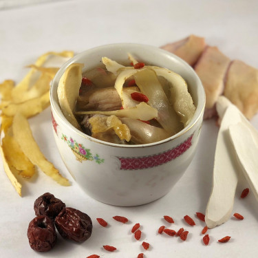 Traditional Double Boiled Chinese Herbal Chicken Soup