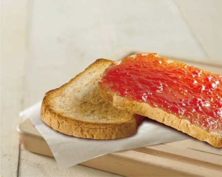 Cǎo Méir Tāng Zhǒng Tǔ Sī Zacht Brood Met Aardbeienjam