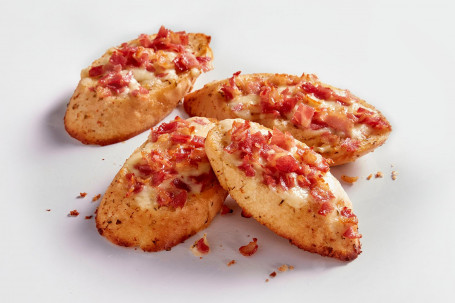 Geladen Knoflookbrood Met Bacon