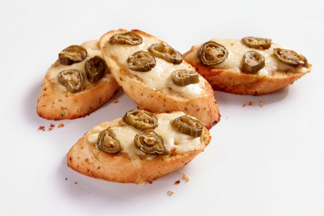 Geladen Knoflookbrood Met Jalapenos (V)