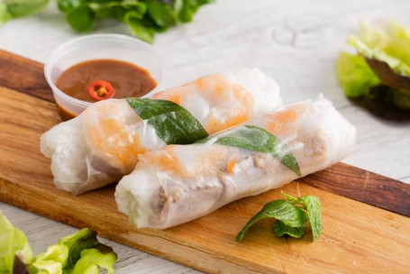 Pork Belly And Prawns Rice Paper Rolls