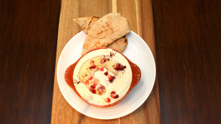 Hummus Wholemeal Pitta Bread (V)