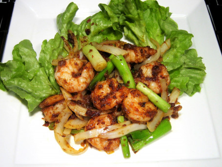 Stir Fry King Prawns With Sambal Sauce