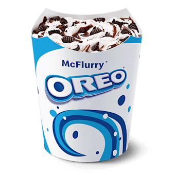 Mcflurry Bevroren Yoghurt Oreo Chocoladesaus