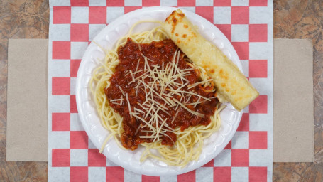 Combo Three: Spaghetti, 3 Cheese Bread, Small Drink