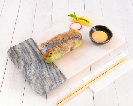 Teriyaki Salmon Rice Paper Roll