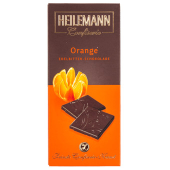 Heilemann Flinterdunne Chocoladereep Sinaasappel Pure Chocolade