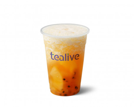 Fresh Pineapple Passionfruit Iced Tea Crush (Recommended)