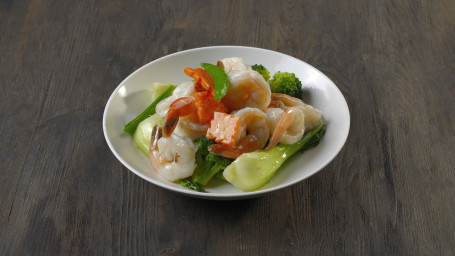 Stir Fried King Prawn With Seasonal Vegetables