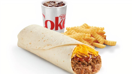 Del Combo Burrito Beef Bean Burrito Meal