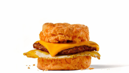 Sausage Cheddar Biscuit Breakfast Sandwich