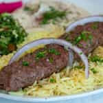 Kifta Kebab Plate