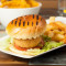 Veggie Burger (Salad And Mayo) With Chips