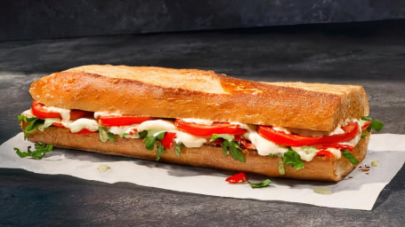 Groene Godin Caprese Melt - Geroosterde Baguette