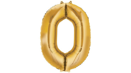 35 '' Gouden Nummer (0) Ballon