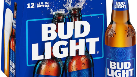 Bud Light Beer Bottles 12 Pk