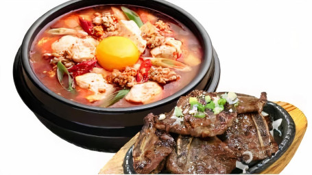 4. 해물 순두부 La 갈비 Seafood Soft Tofu La Gal Bi