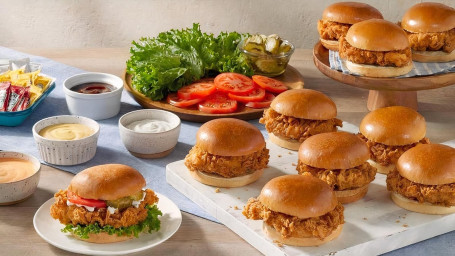 Bouw Je Eigen Fried Homestyle Chicken Sandwich Bar