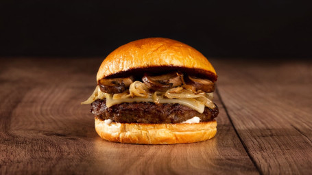 De Champignon Zwitserse Cheeseburger