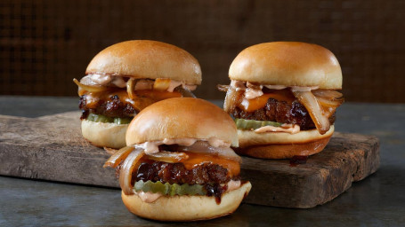 Whiskey-Glazed Sliders