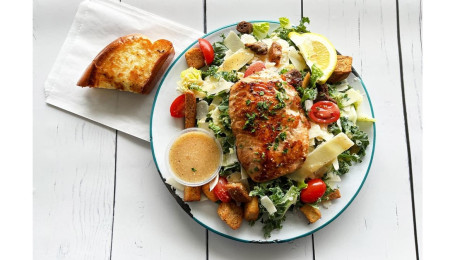 Seasonal Special: Grilled Salmon Kale Caesar