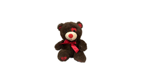 Brown Teddy Bear Red Details